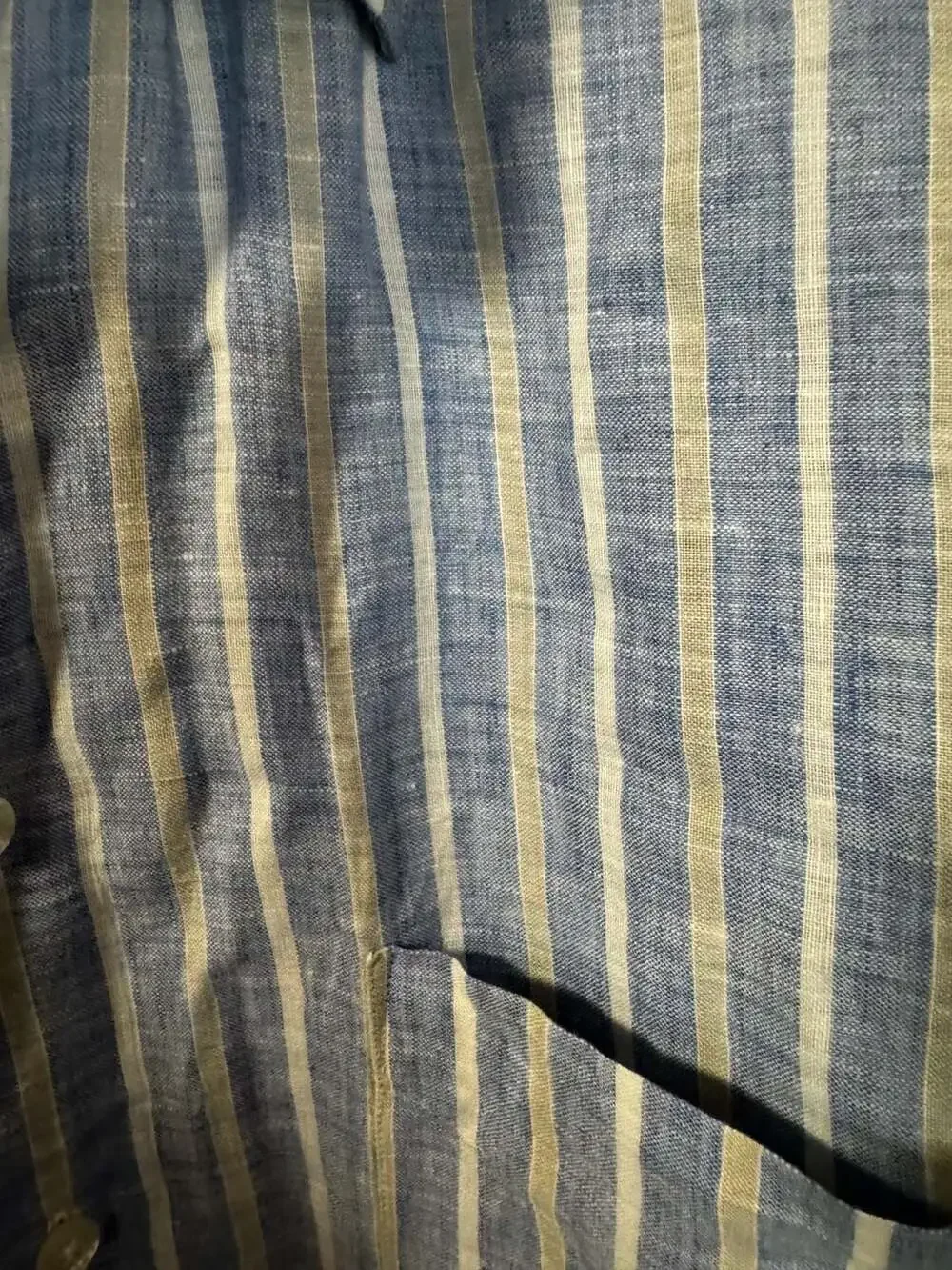 Pal Zileri Concept Striped Linen Long Sleeve Button-Down Shirt